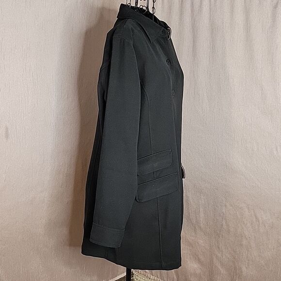 DENIM AND COMPANY Black Midi Lightweight Jacket Small - Picture 6 of 9